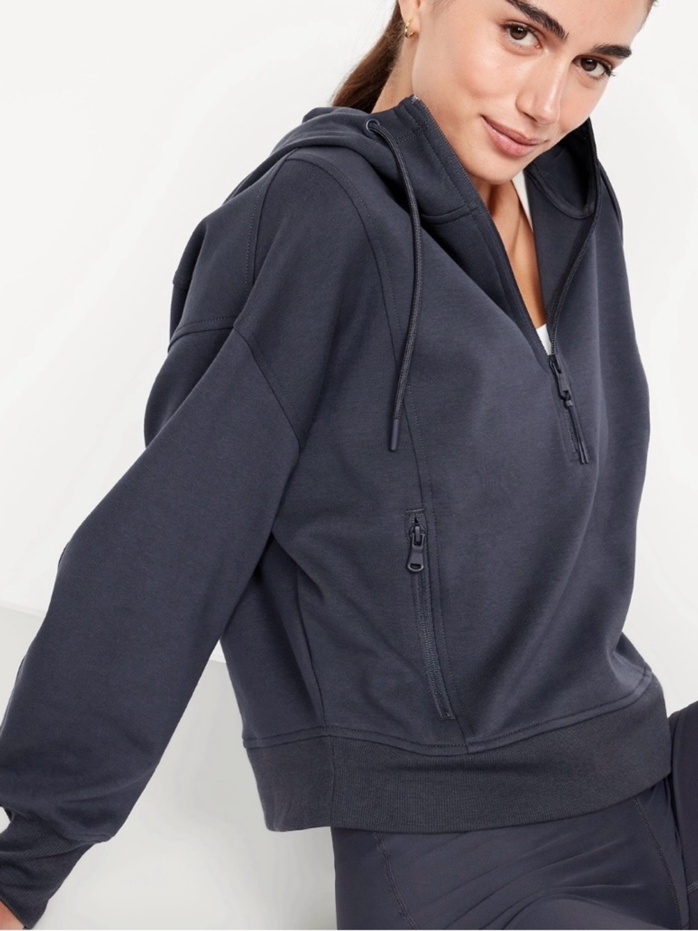 Old Navy Active Dynamic Navy Half-Zip Pullover Sz L - Picture 5 of 10